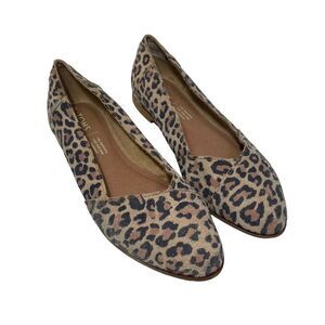 Toms Cheetah Print Pointed Toe Flats